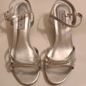 Touch Ups “Diane” Silver Heels – Size 6.5W (with box)